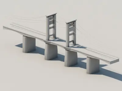 Ampera Bridge 3D model