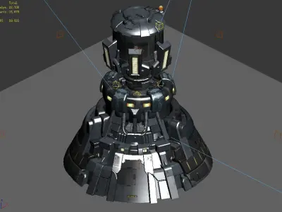 Functional mechanical object 04 3D model