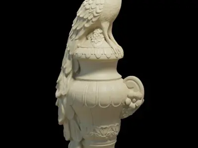Peacock statue 3D print model purchase