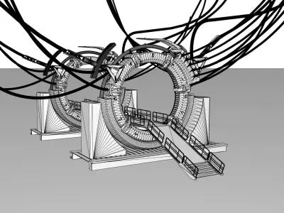 SCI FI stargate 3D model