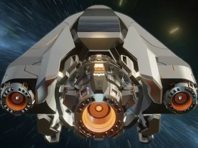 Spaceship MecFlyes 3D model