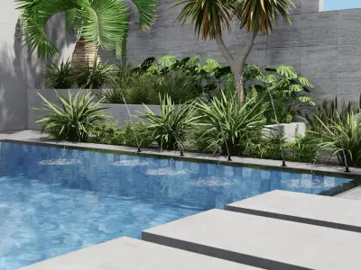 FLORENCE jet arc lumion fountains  Low-poly 3D model