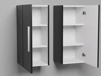 BILBAO Bathroom Wall Cabinet by Beliani 3D model