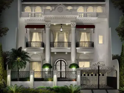 Facade Only  include PSD File NO OBJ FILE NO PLAN 3D model