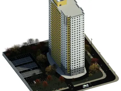 Residential Building  Sonne 3D model