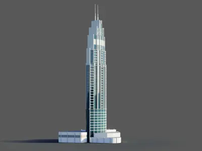 address boulevard 1 - Dubai 3D model