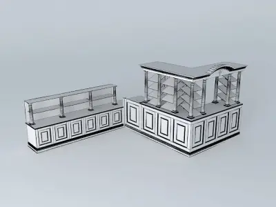 Furniture shelf 3D model