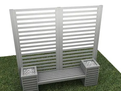Planter Bench 3d 3D model