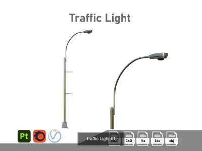 Traffic Lights Collection 3D Model Pack