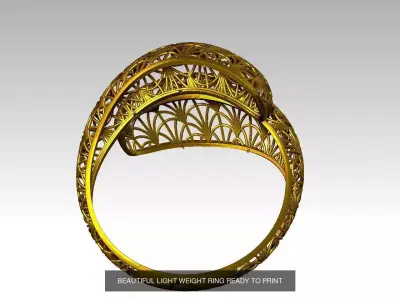 10 BEAUTIFUL LIGHT WEIGHT RINGS READY TO PRINT 3D Model Pack purchase