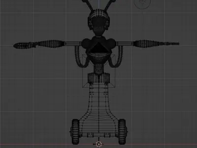 Alien Bot-- FNAF Security Breach Low-poly 3D model