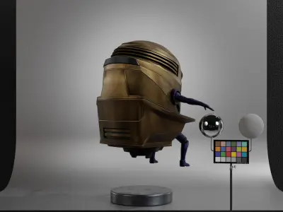 MODOK Low-poly 3D model