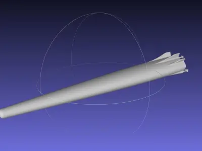 Small SSTO Rocket Concept Printable Miniature 3D print model