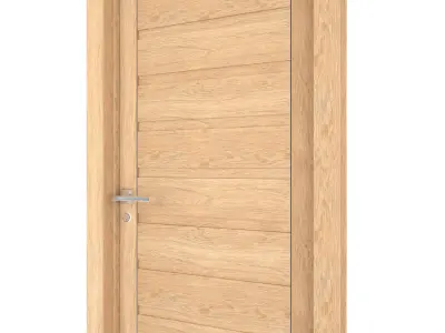 Door-050 wooden door 3D model
