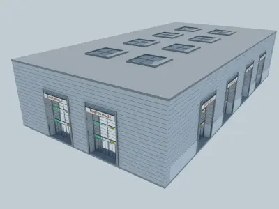 Exhibition Hall Warehouse 24 3D model