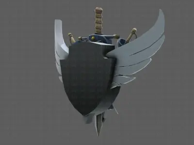 Symbol V01 Low-poly 3D model