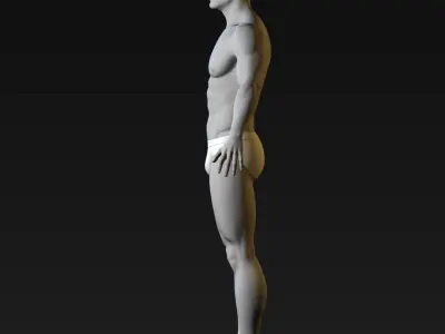  Realistic Male Body - Base Mesh 