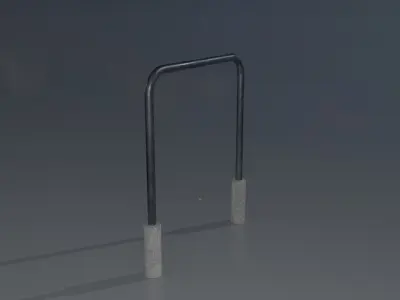 Bicycle Bracket Low-poly 3D model