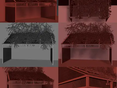 Metal canopy  3D model