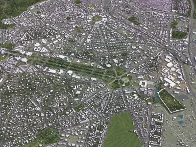 New Delhi Low-poly 3D model