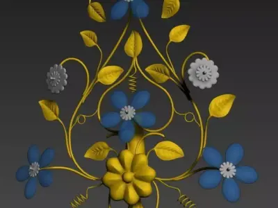 vintage wall lamp 6 Low-poly 3D model