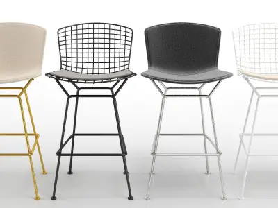 Bertoia Barstool 3D model