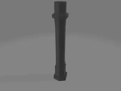 Pillar Model pipe Low-poly 3D model