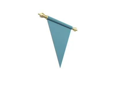 Pennant V2 004 Low-poly 3D model