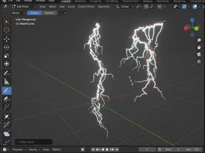 lightning customizable model  3D model