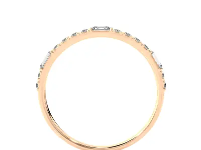 Light Minimalist Diamond Ring 3D print model