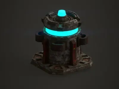 Force field generator 2  Low-poly 3D model