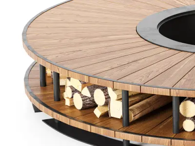 Fire Pit 04 3D model