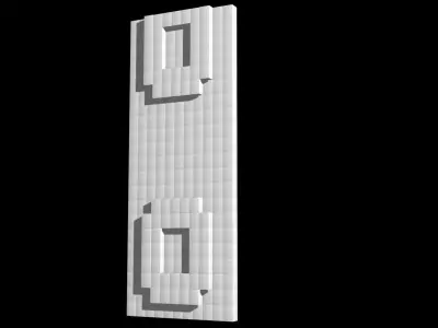 3d Mapping Wall in and out Boxes  3D model