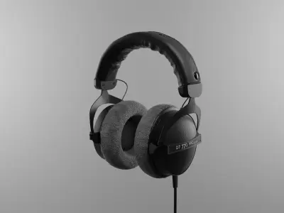 DT 770 Pro headphones 3D model