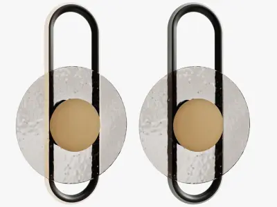 Wall lamp sconce Drip 3D model