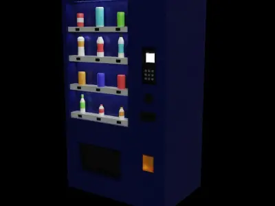 Low Poly Vending Machine Low-poly 3D model