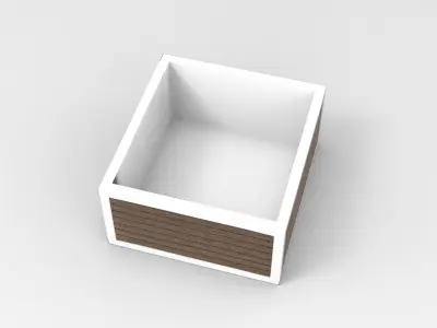 Plant Pot Low-poly 3D model