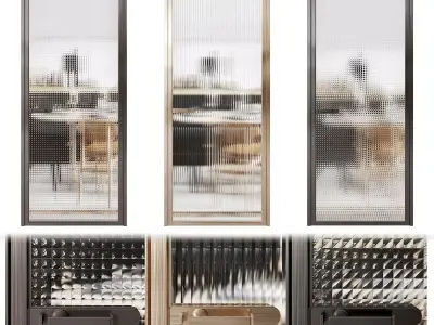 Glas italia door 3 3D model