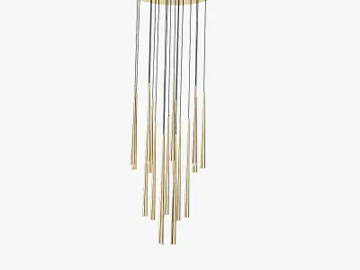 Restoration Hardware Aquitaine Round Contemporary Chandelier 3D model