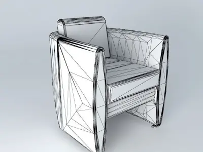 Armchair light green  Free 3D model