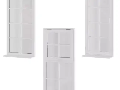 Windows with glazing bars 3D model