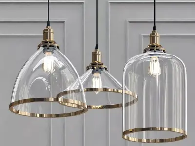 Franklin Glass Pendant 3D model