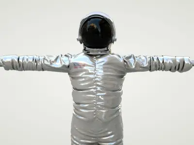 Spacesuit Astronaut Rigged Character - Astronauta Traje Espacial Low-poly 3D model