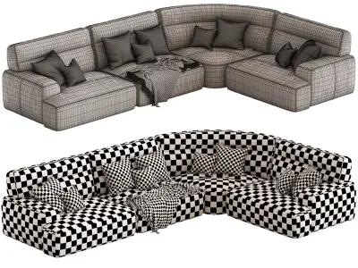 Coco Republic Estancia Leather Alvaro Sofa2 3D model