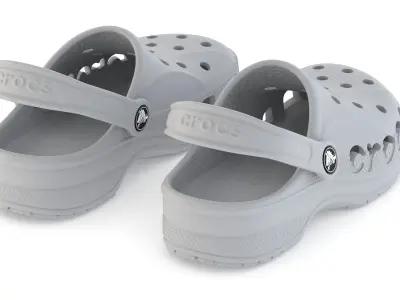 Crocs Baya Clog Light Gray 3D model