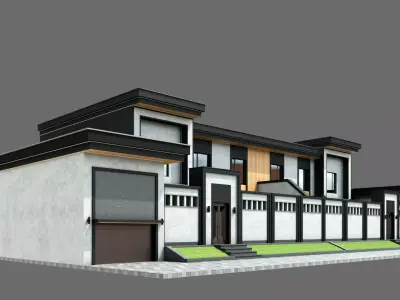 Modern House ID035 3D model