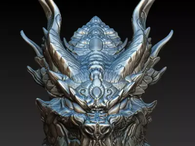 Predator Dragon bio mask 3D model