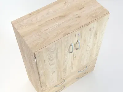 Wooden Cabinet 20 3D model