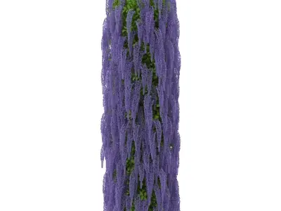 Wisteria column 3D model