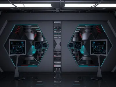 Sci Fi Corridor 3D model